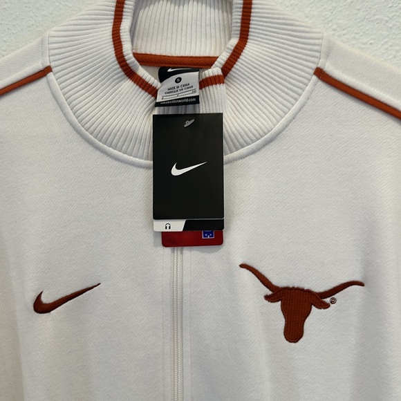 Nike Texas longhorns football full zip mens jacket small new with tags white - Picture 3 of 5